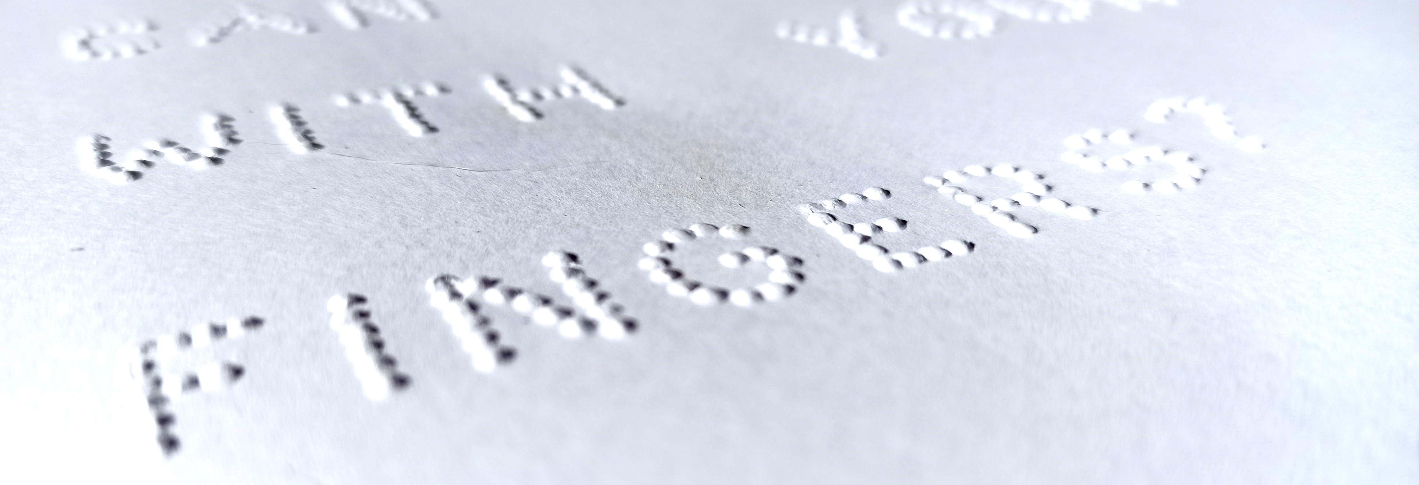 Can You Read With Your Fingers?